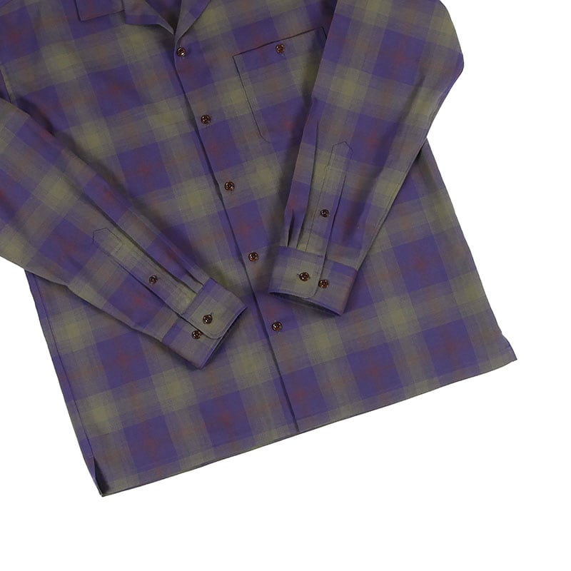 BROWN by 2-tacs / OPEN COLLAR (L/S) | st. valley house - セント