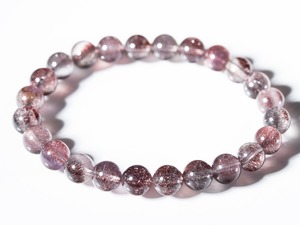 No.1653【SSS】レッド花火スーパーセブンブレスレット
