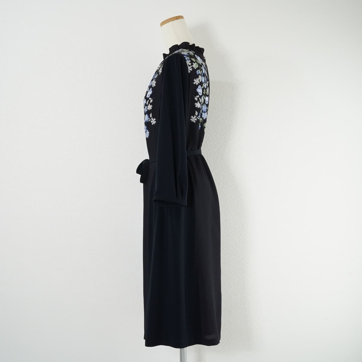 未使用 SunaUna スーナウーナ フラワープリント ワンピース 長袖  