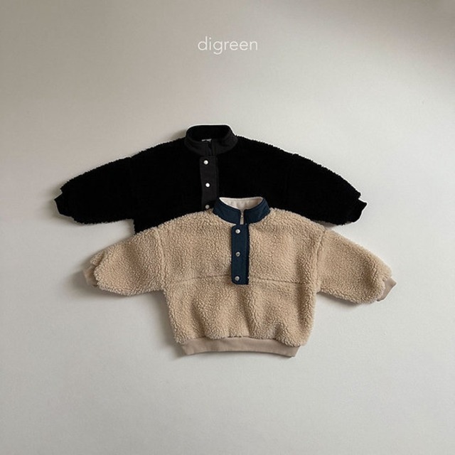【即納】digreen / fleece half-zipup