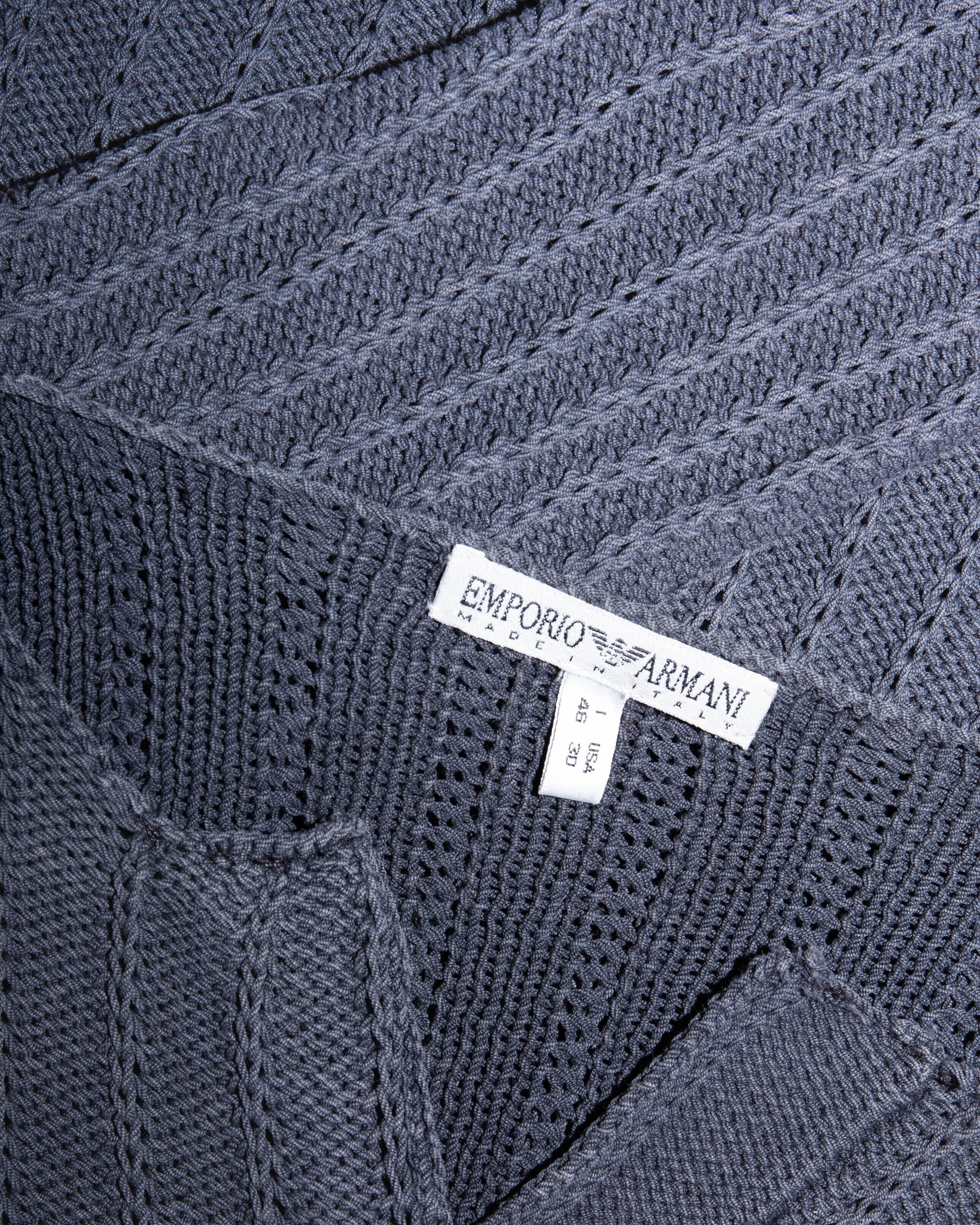 1990-00s EMPORIO ARMANI - openwork knit top | LUIK FINN