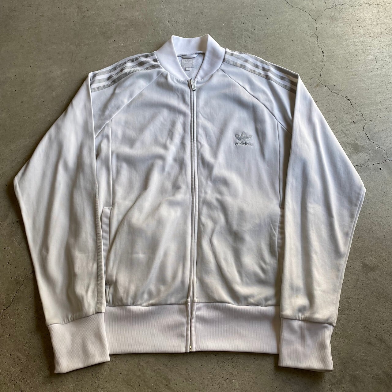 adidas vintage 00s track jacket XL white