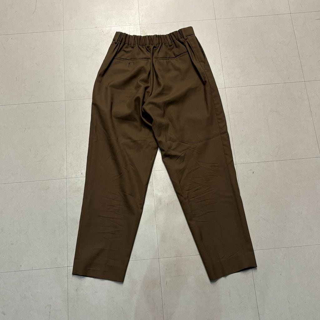 MARKAWARE マーカウェア 19SS FRONT PLEATS PEG TOP ORGANIC WOOL