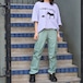 USA VINTAGE PRETTYLITTLETHING GREEN COLOR POCKET EASY PANTS/アメリカ古着グリーンカラーポケット付イージーパンツ