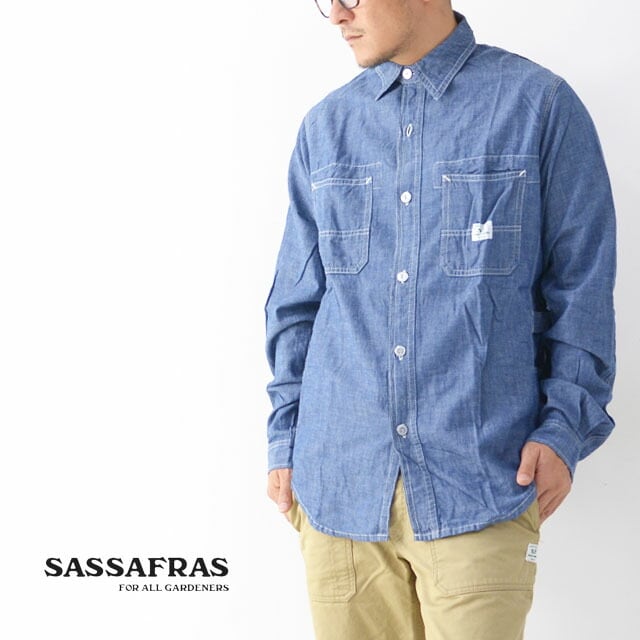 MHLエムエイチエルササフラス Sassafras  Gardener Shirt ガーデナーシャツ