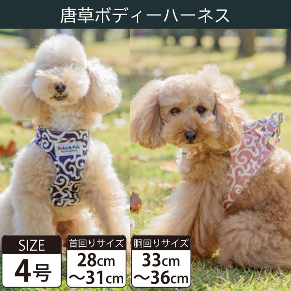Toto&Pal(トトパル) ボディーハーネス・唐草(4号)