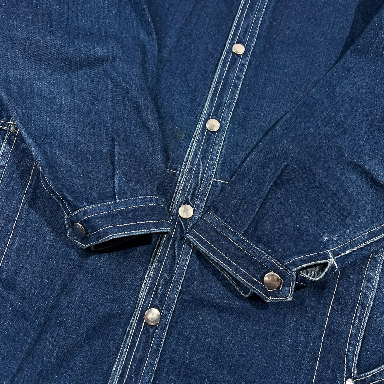 希少 KANSAI 2000 カンサイヤマモト 山本寛斎 デザイン デニムシャツ ジャケット /インディゴ スナップボタン アーカイブ ビンテージ