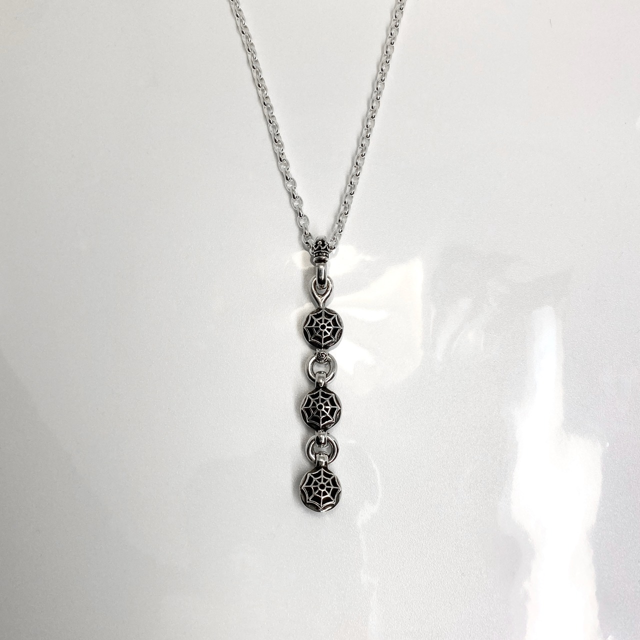 SPIDER WEB BALL:S NECKLACE Y/ スパイダーウェブボールYネックレス
