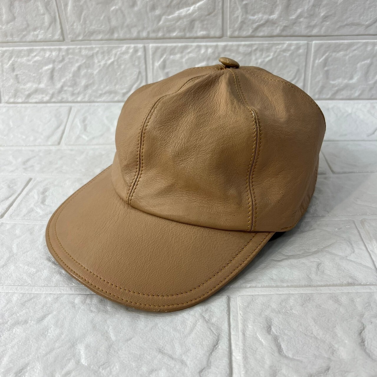 イタリア製 レザーキャップ ユニセックス