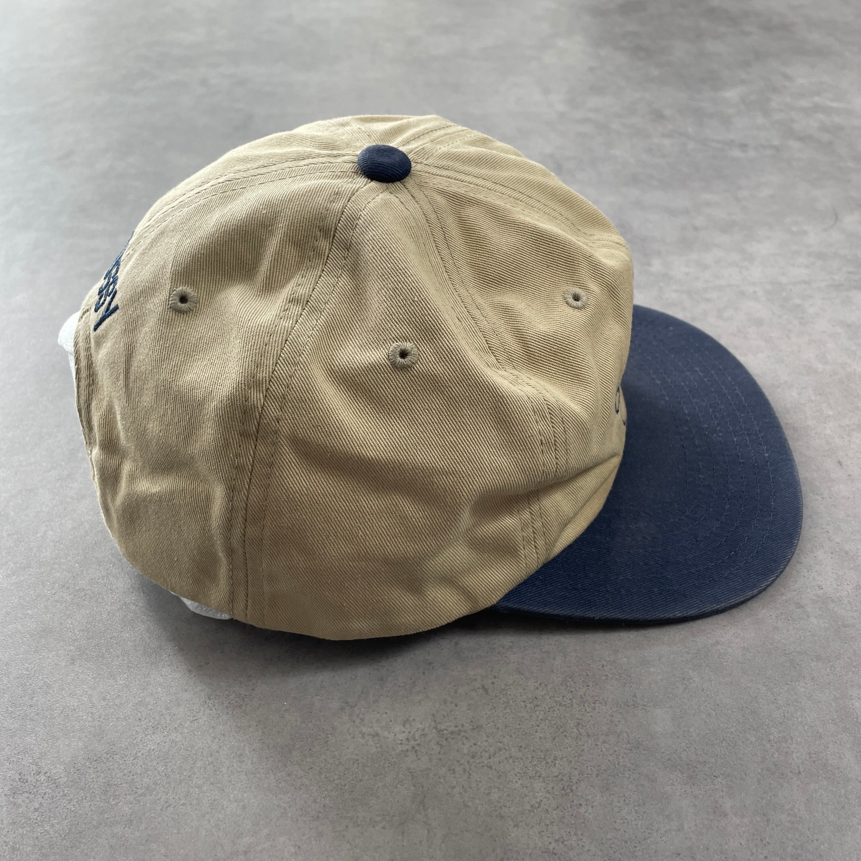 希少 STUSSY pinstripe cap Sロゴ 刺繍ロゴ 好配色 | SALONE