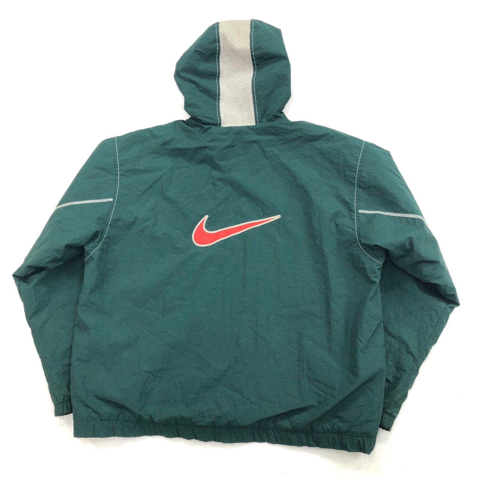 NIKE ナイキ 90年代 中綿キルティング ナイロンパーカー ジップ
