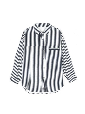 Stripe long shirt（ストライプロングシャツ）c-268