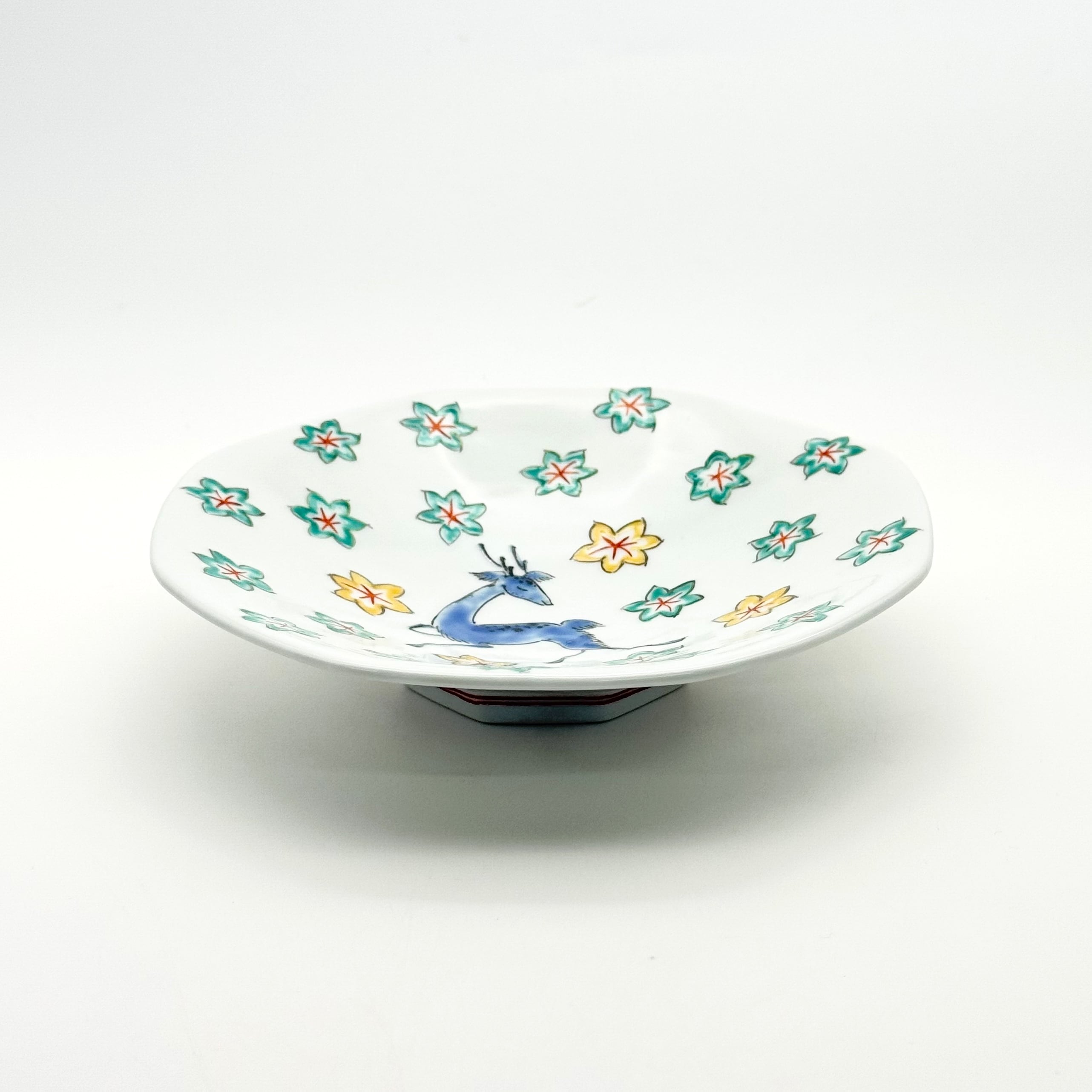 鹿もみじ 八角反銘々皿 | 24to3［西富陶磁器オンラインストア 有田焼