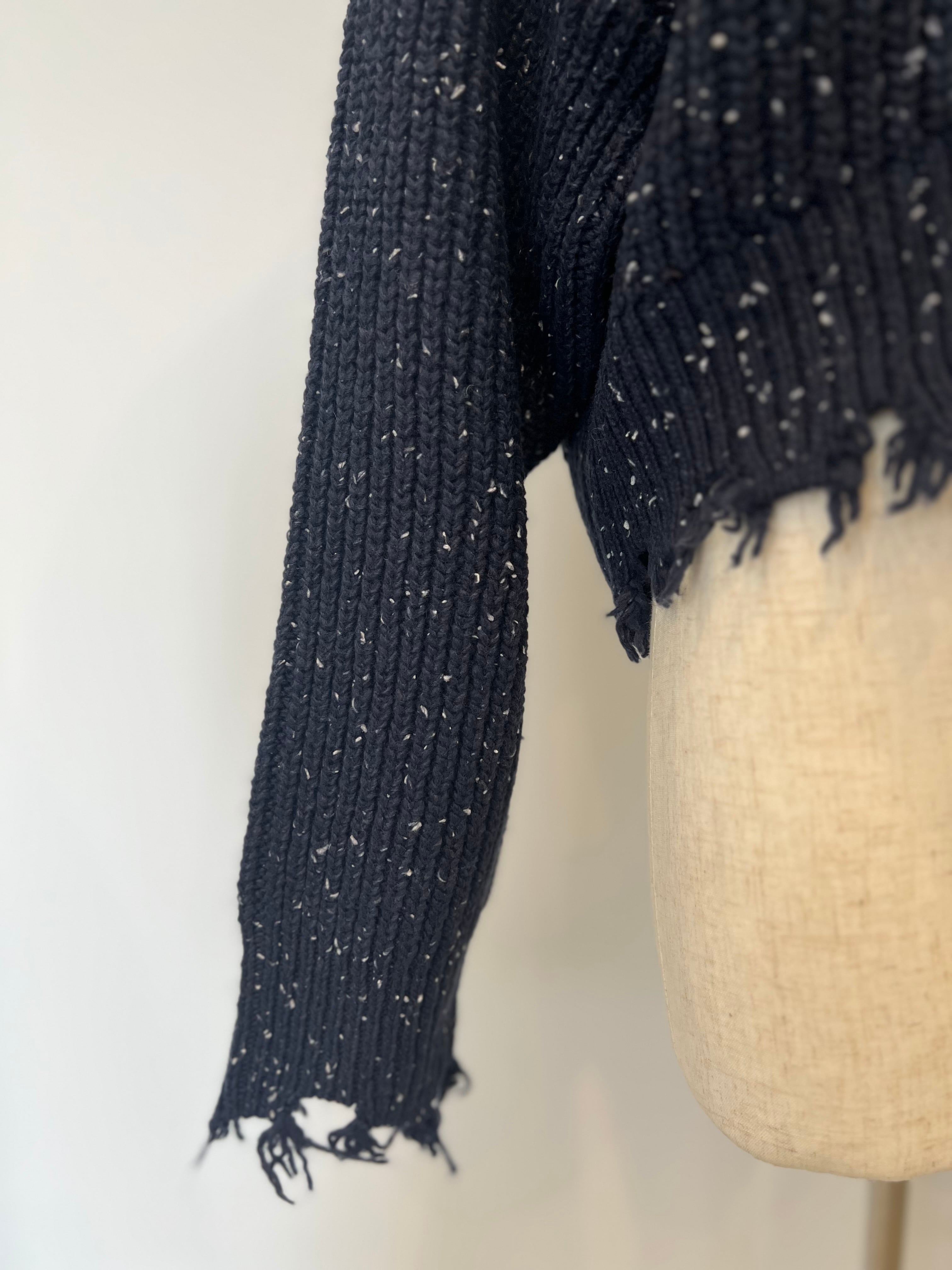 【cafune】ネップダメージニットプルオーバー 535984