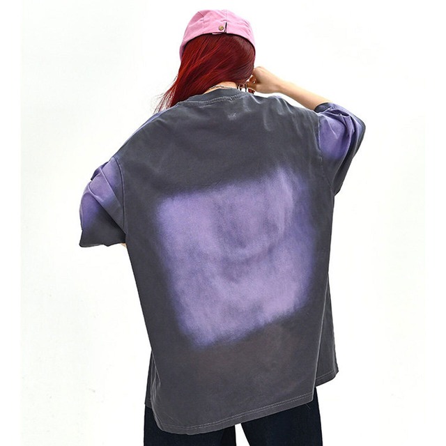 ディストーションロゴヴィンテージライクTシャツ 2col   R01699