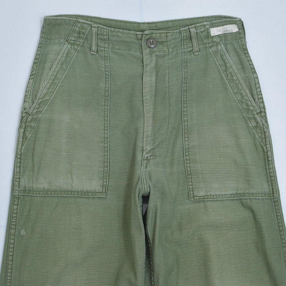 60s U.S.ARMY アメリカ軍 コットンサテンベイカー パンツ 60s U.S.ARMY アメリカ軍 コットンサテンベイカー パンツ