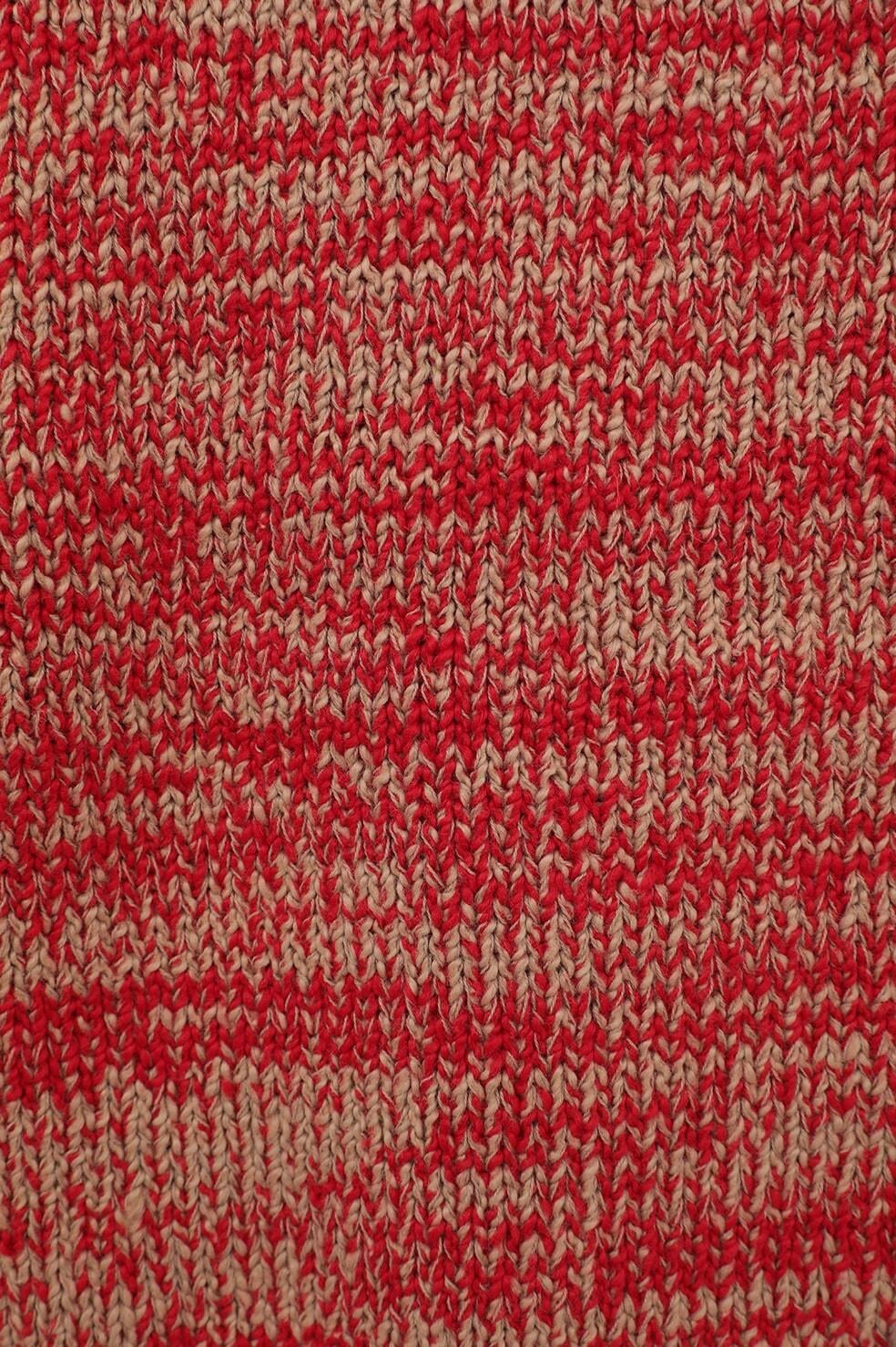 CLANE COTTON SHORT KNIT TOPS -RED- | Chapel