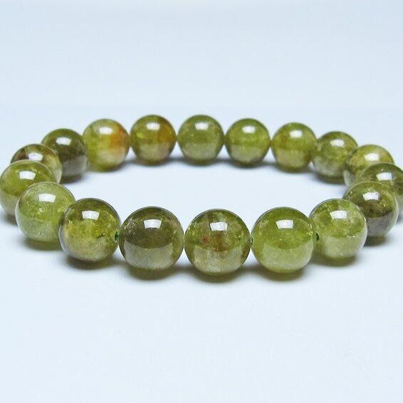 ツァボライト ブレスレット 11mm一点物 おまかせ便 111-49723