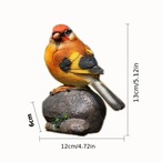 ガーデンオブジェ　鳥　小鳥　２個セット　置物　セット　オブジェ　リビング　テーブル　ギフト　動物　装飾品