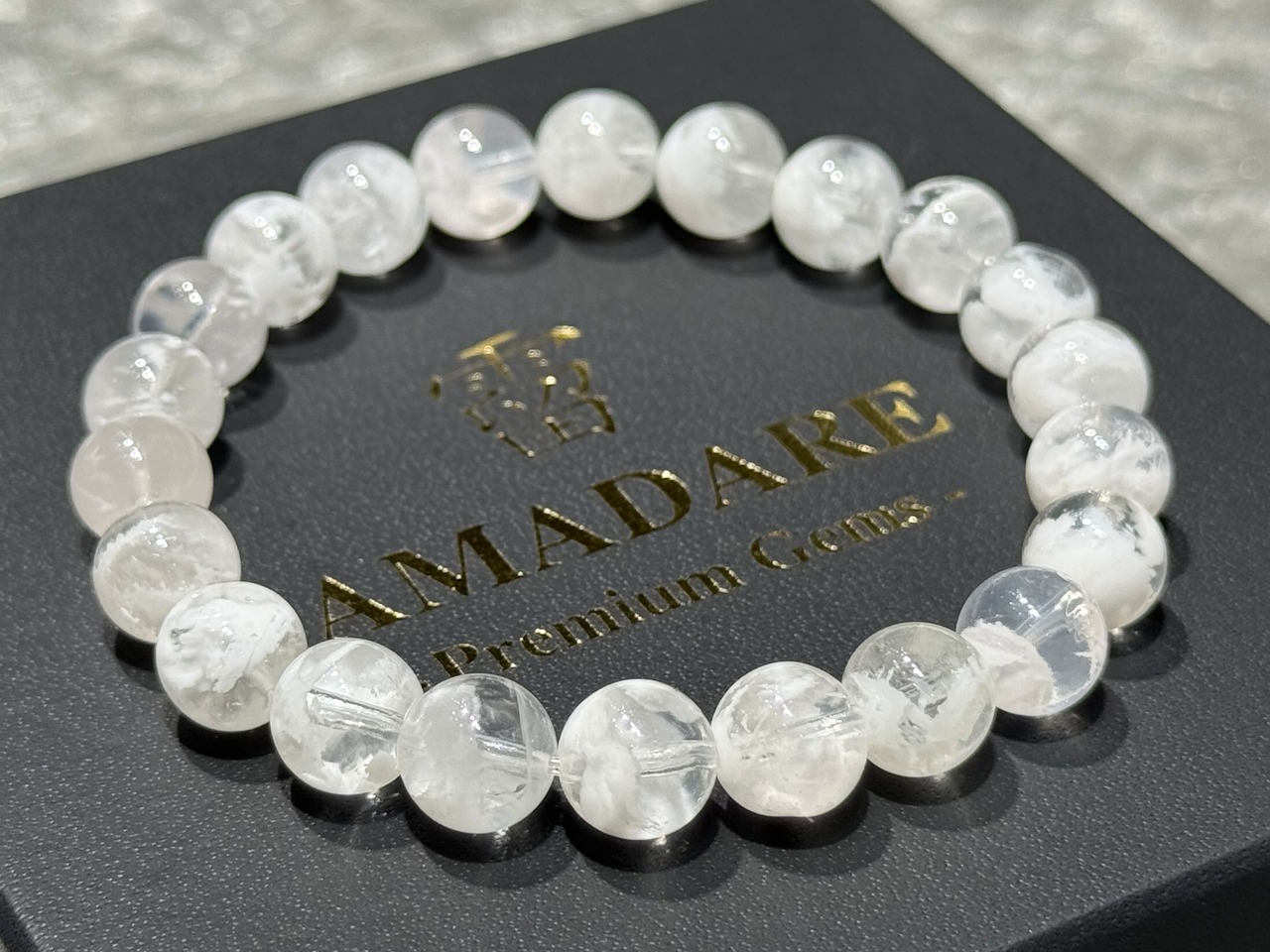 No.1961 スノーフラワーガーデンクォーツブレスレット