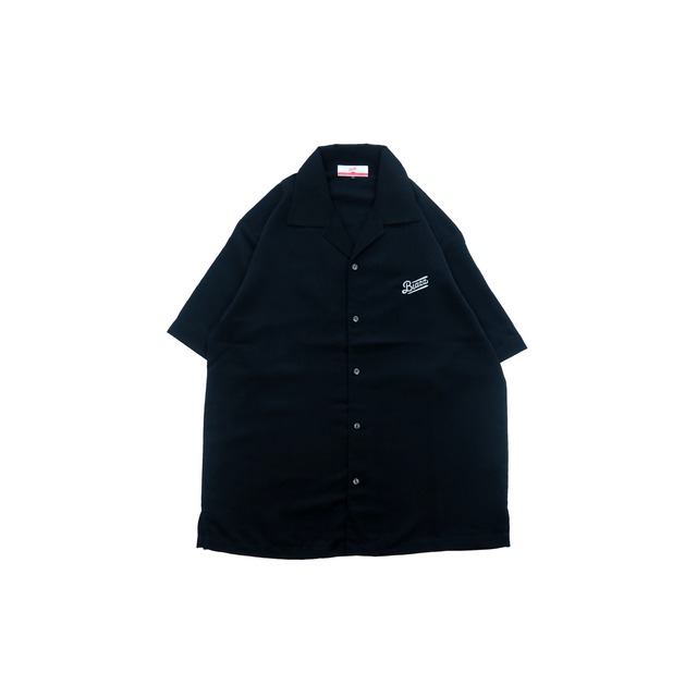 Fu-ji-Blazz Open Collar S/S Shirt [BLACK]