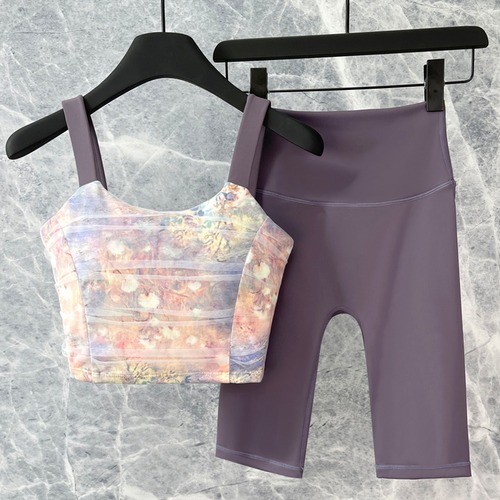 スポーツブラ ハーフレギンス ツーピース *6col* 00233 画像