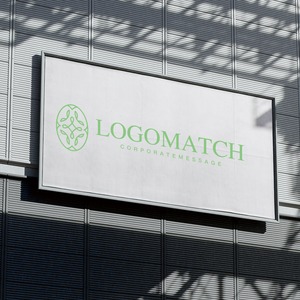 つながり広がる葉のロゴ