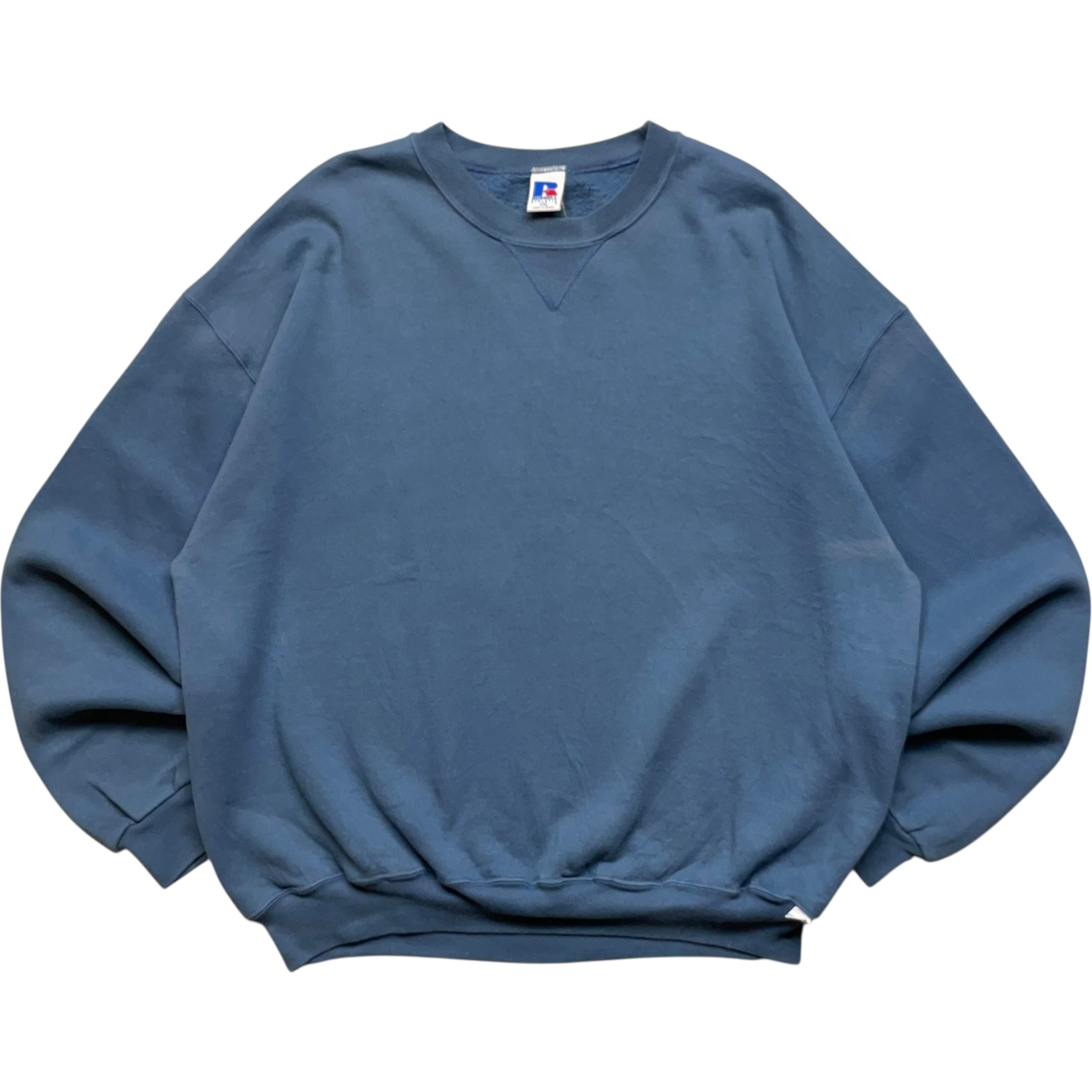 《XXL》russell athletic ラッセルアスレチック スウェット 無地 ライトブルー 90年代 vintage no.9171