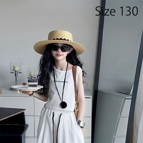 【即納商品】シンプルなホワイトタンクトップ