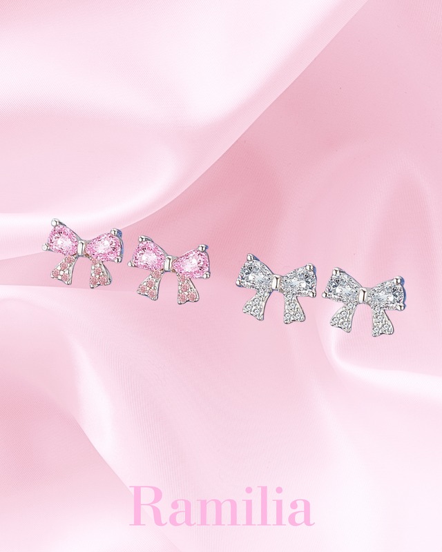 プチリボンピアス（2 colors）　R2410018