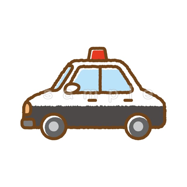 パトカー H009 Png イラストショップくま 商用利用okのかわいいイラストのフリー素材がたくさん