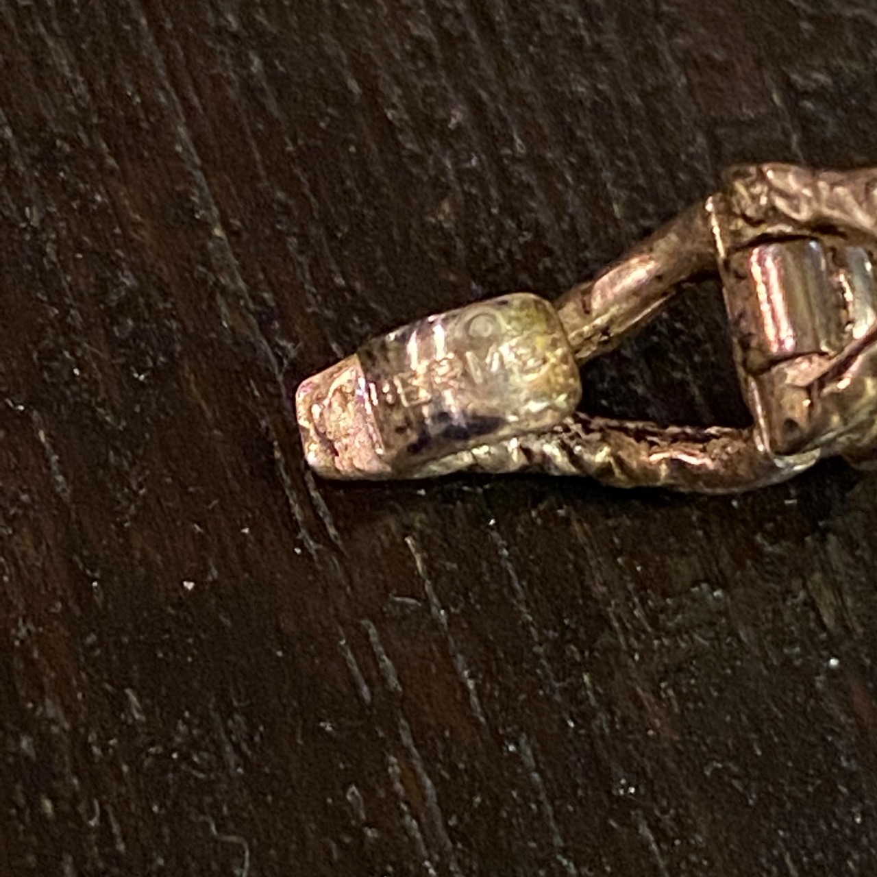 hermes vintage silver long chain