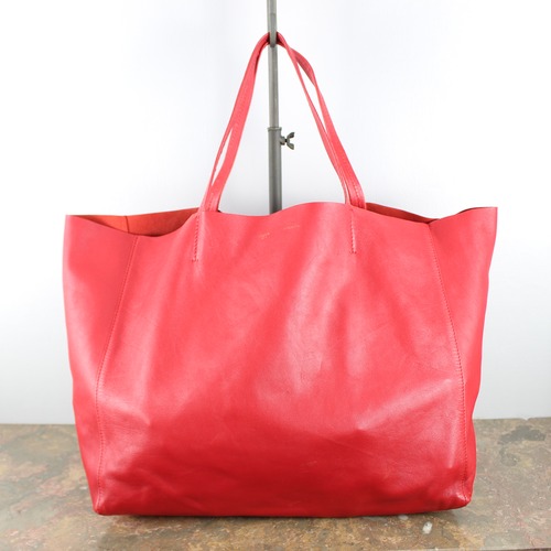 .CELINE LEATHER TOTE BAG MADE IN ITALY/セリーヌカバホリゾンタルレザートートバッグ 2000000043906