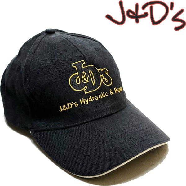 1点物◇J&Ds企業ロゴ帽子/黒ベースボールキャップ古着メンズレディース