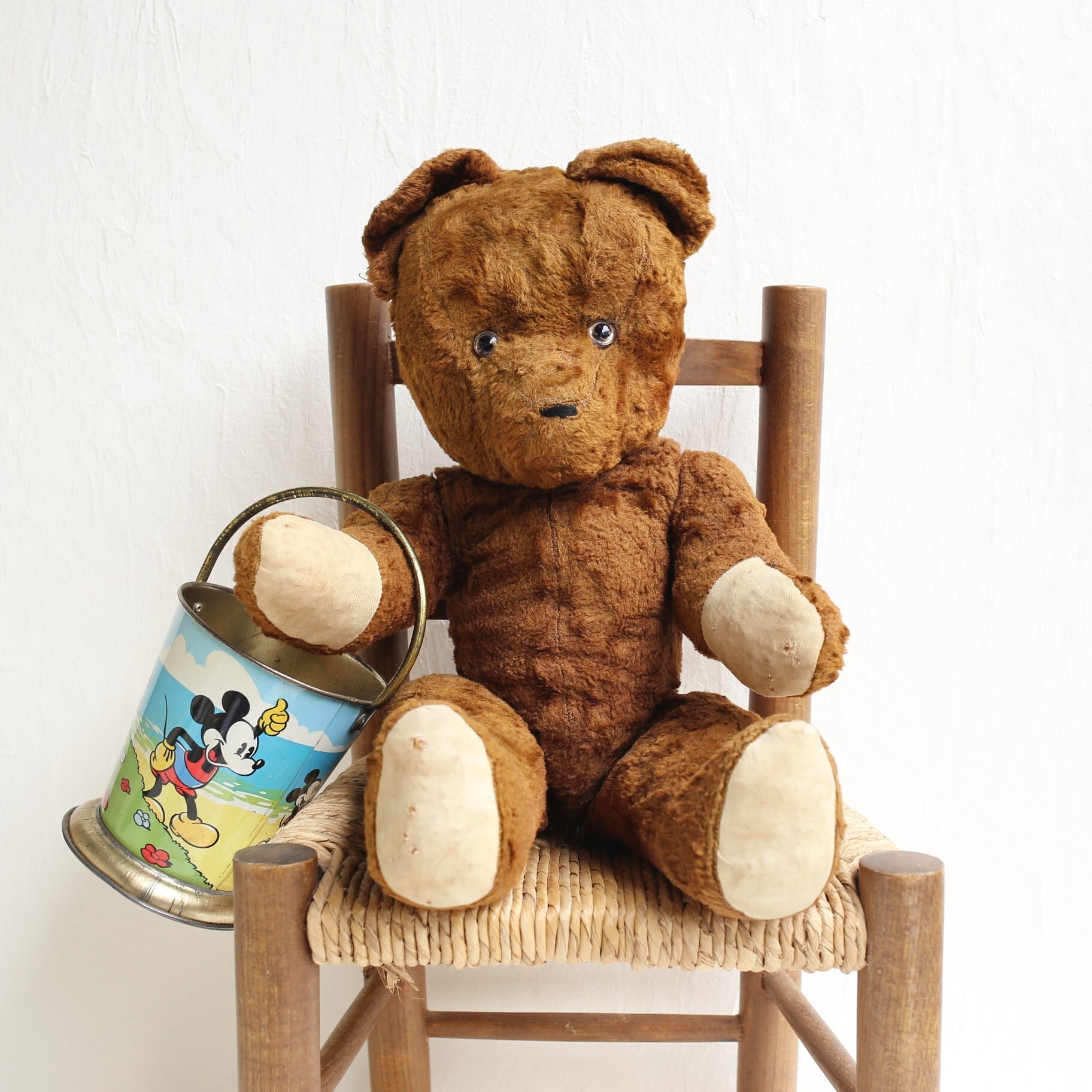 フランス アンティーク ヴィンテージ ディズニー バケツ缶 N