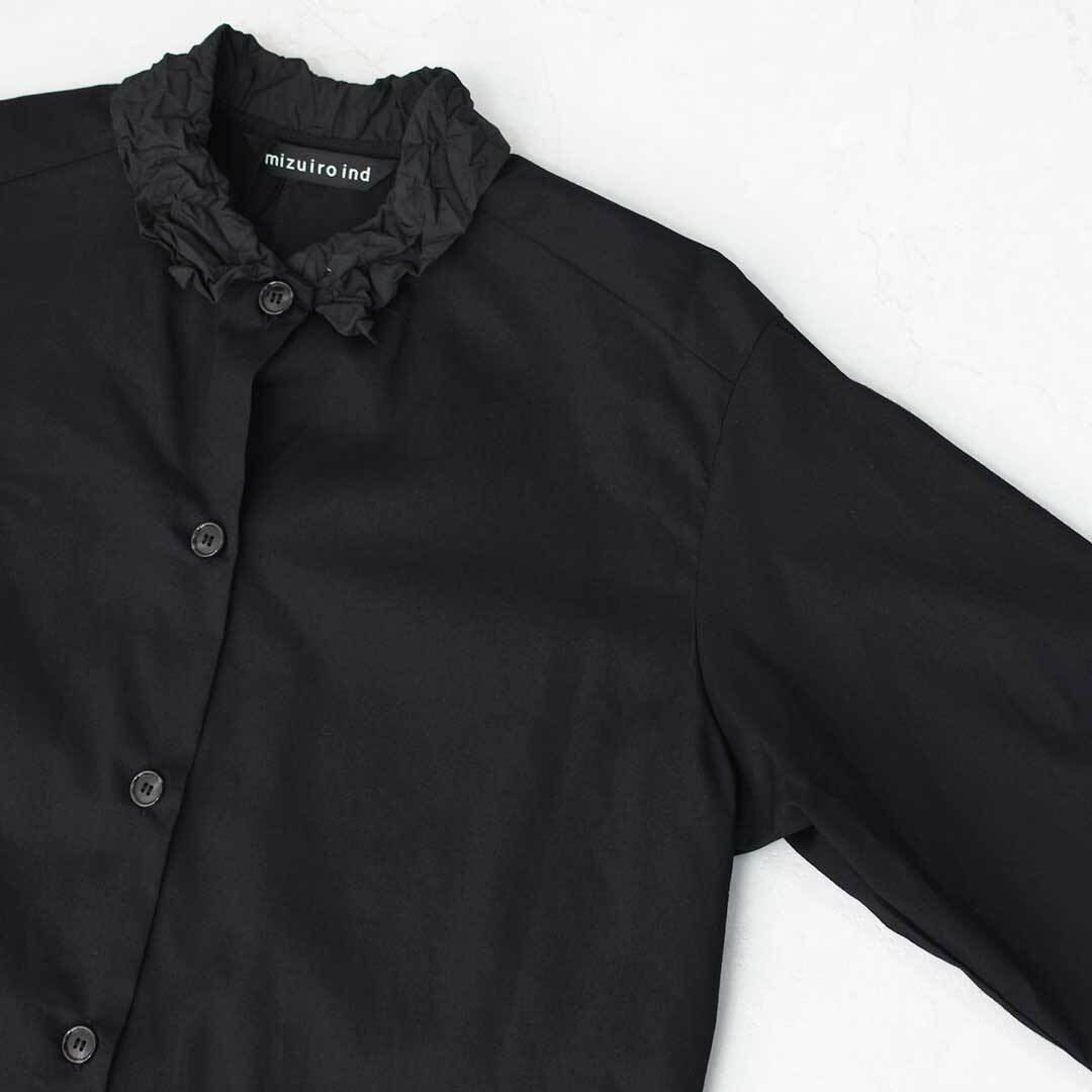 mizuiro ind [ミズイロ インド] washer collar shirt [4-230057