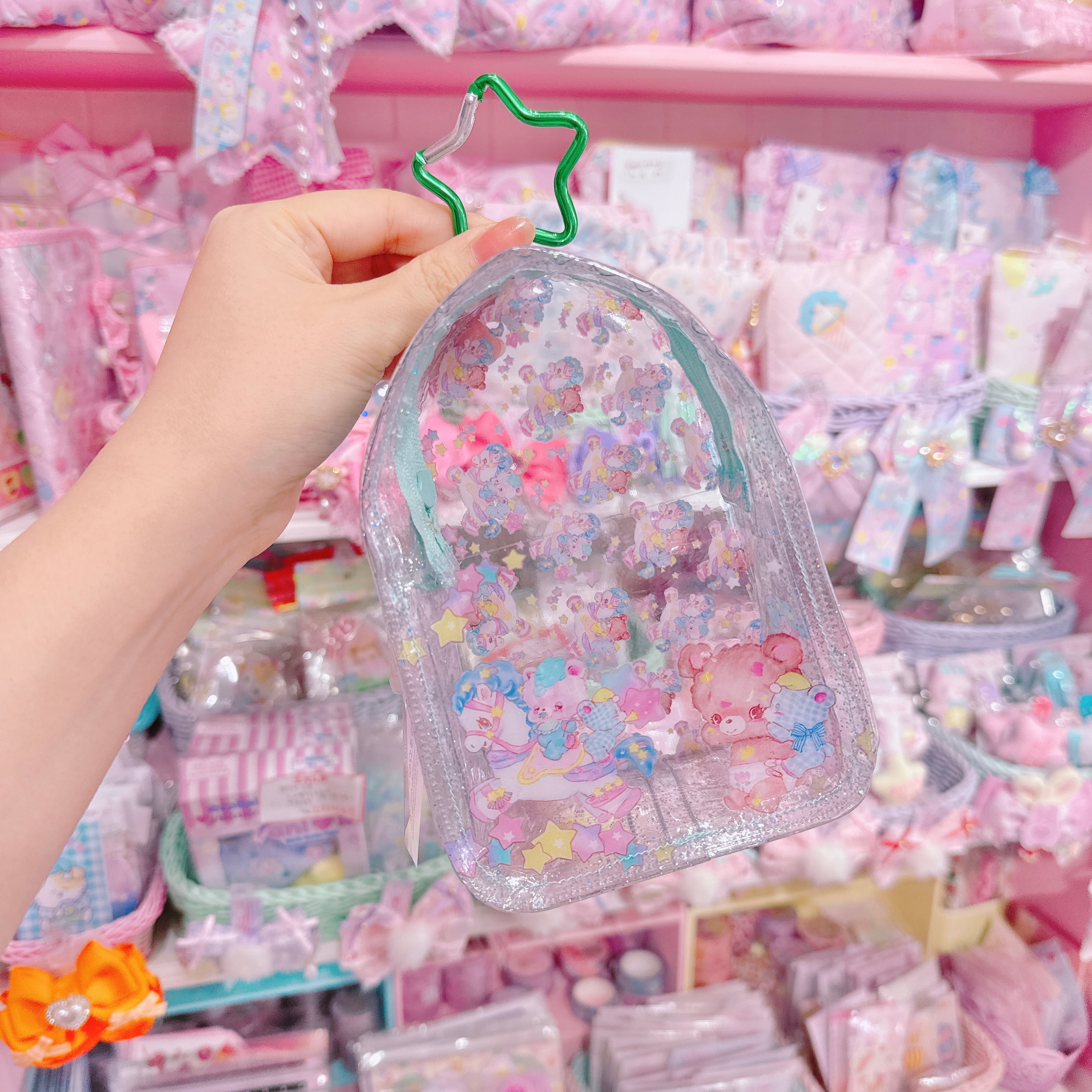 【A2】119-2カラビナ付きお家ポーチ(ぬいぐるみポーチ)