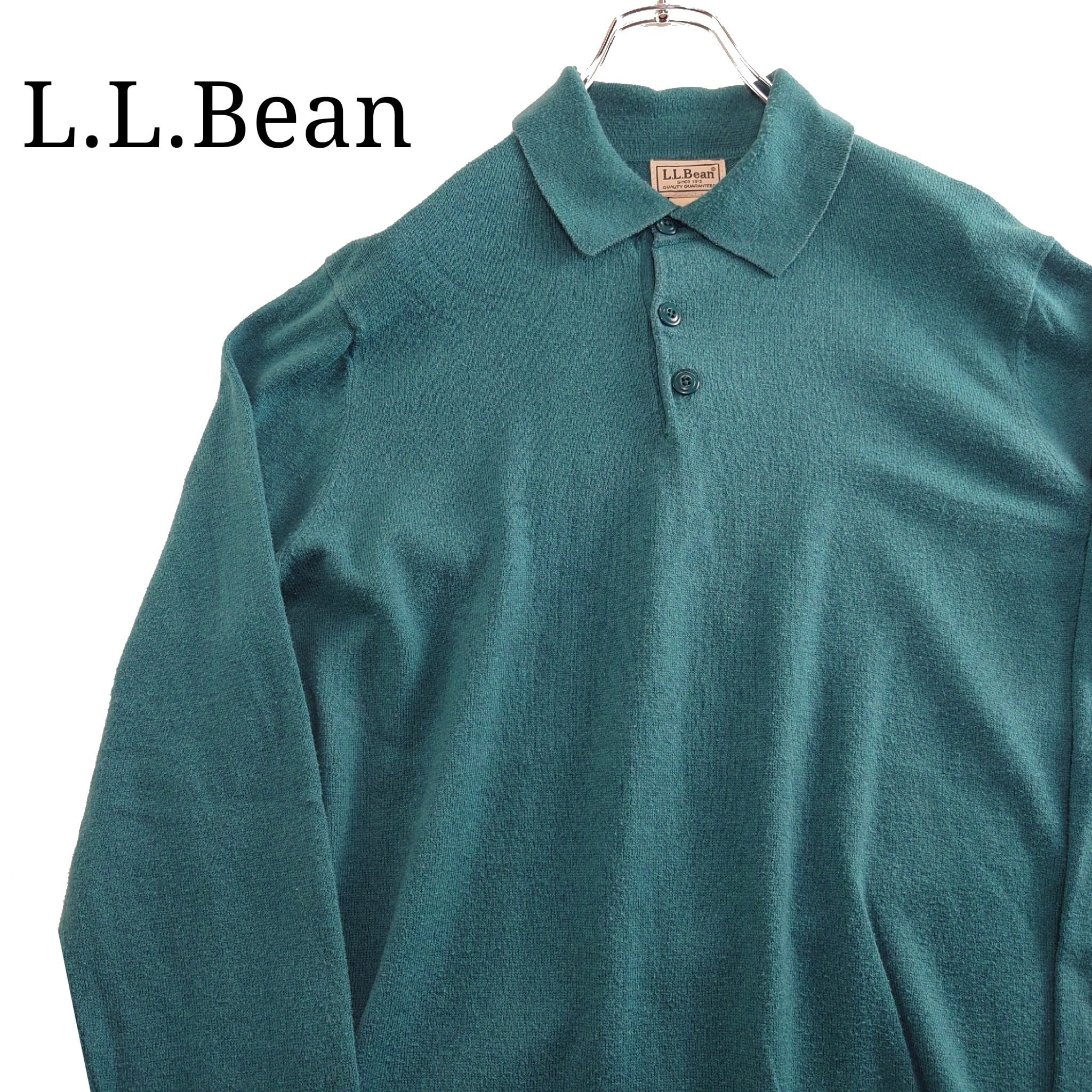 大人気】L.L.Bean エルエルビーン ニットポロシャツ コットンカシミヤ