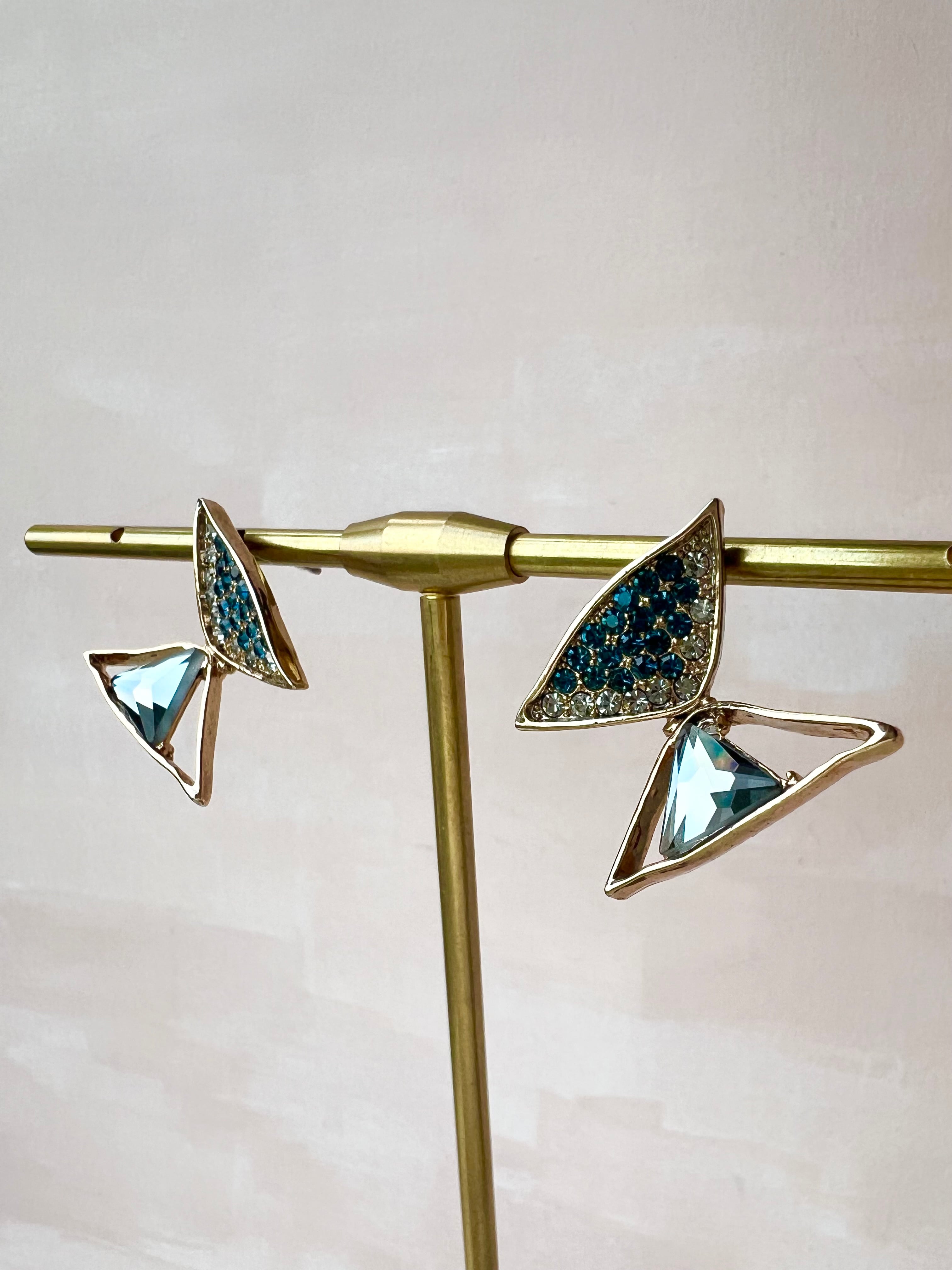 No99. 2種☆クリスタル蝶々☆ストーンバタフライ No99. No99. 2種☆クリスタル蝶々☆ストーンバタフライ 2種