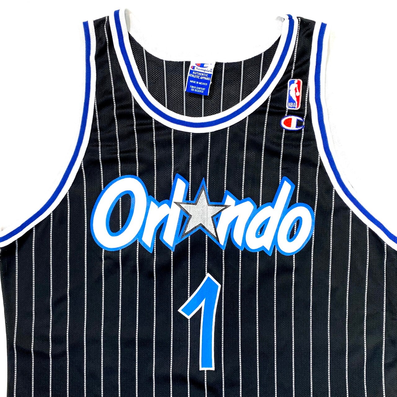 90年代 ヴィンテージ Champion チャンピオン NBA ORLANDO MAGIC オーランドマジック ゲームシャツ レプリカユニフォーム  48 ANFERNEE HARDAWAY アンファニーハーダウェイ 【ゲームシャツ】 | cave 古着屋【公式】古着通販サイト