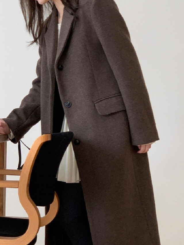 (予約) miel / Single wool coat 3color