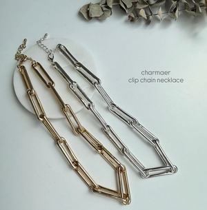【charmaer】クリップチェーンネックレス