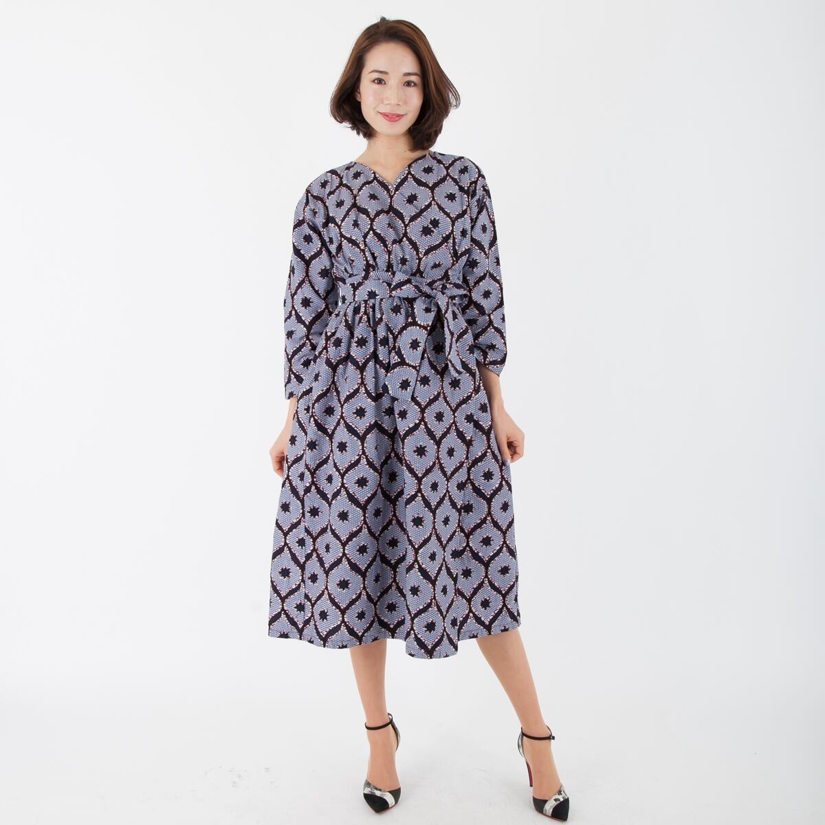 T ポイント5倍 カシュクール ワンピース Yuni ロングワンピース マキシワンピース