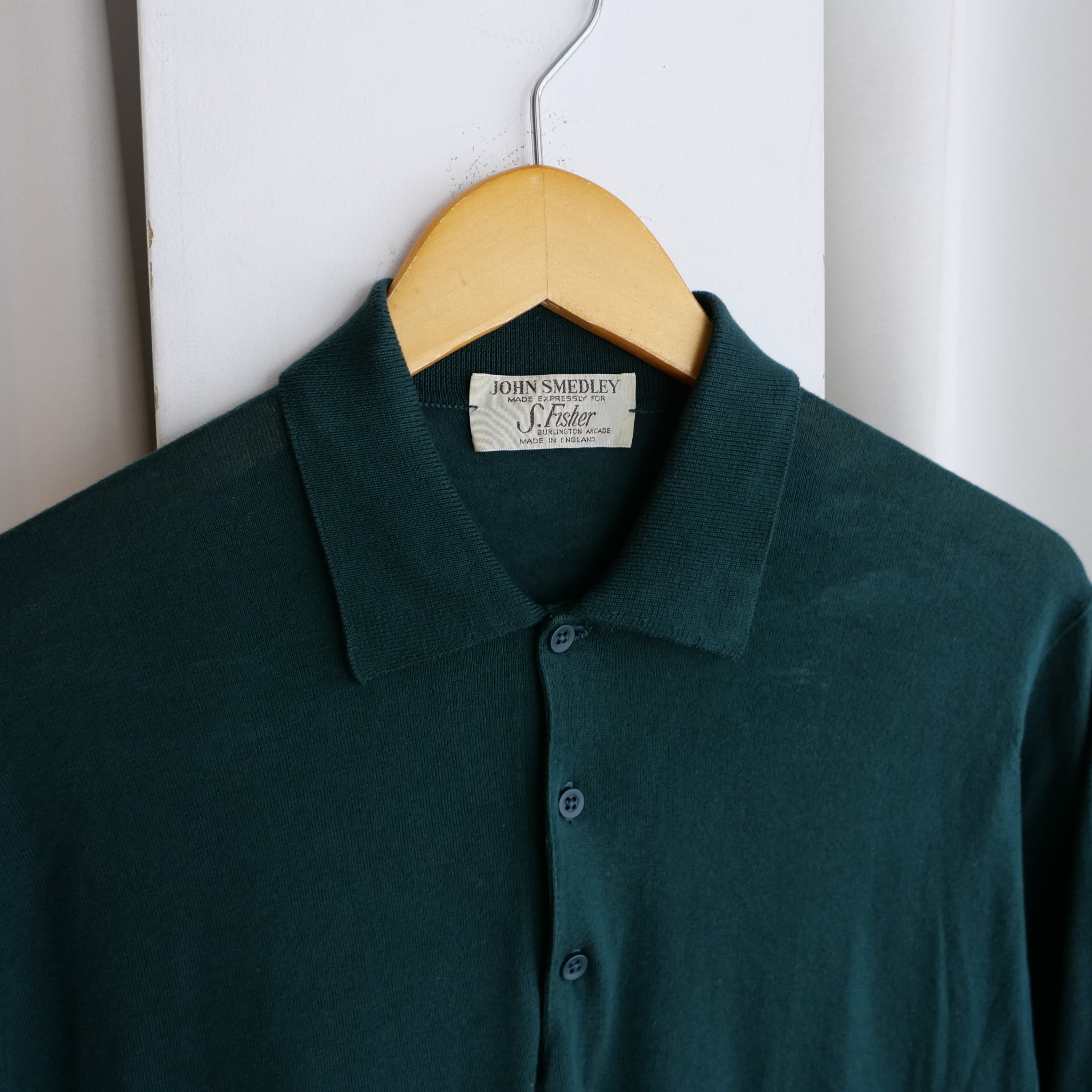 80s JOHN SMEDLEY SEA ISLAND COTTON KNIT POLO SHIRT | safarionline