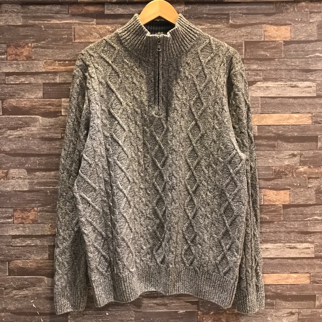 BROOKS BROTHERS H/Z WOOL CABLE SWEATER