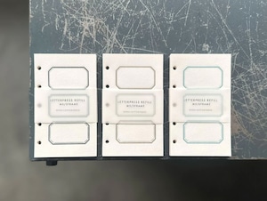 M5 LETTERPRESS REFILL 3frame【Black/Bronze/Pale blue】