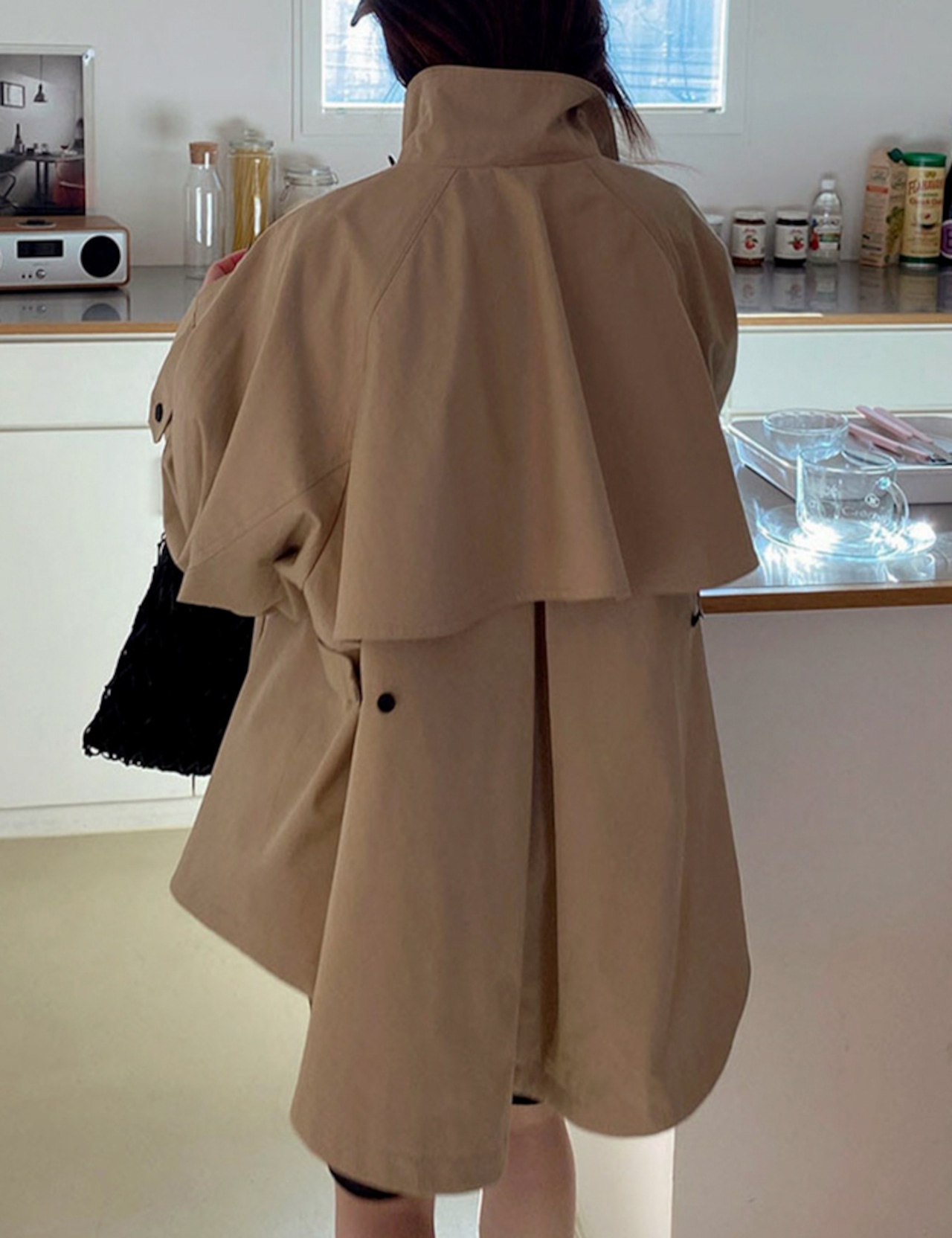 【新作5%OFF・3日間】Merci Half Trench-Coat_2colors