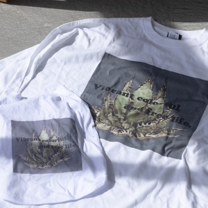 【オリジナルロゴ plants Tシャツ WHITE】デザイン オリジナル プリント おしゃれ Tシャツ トップス メンズ レディース