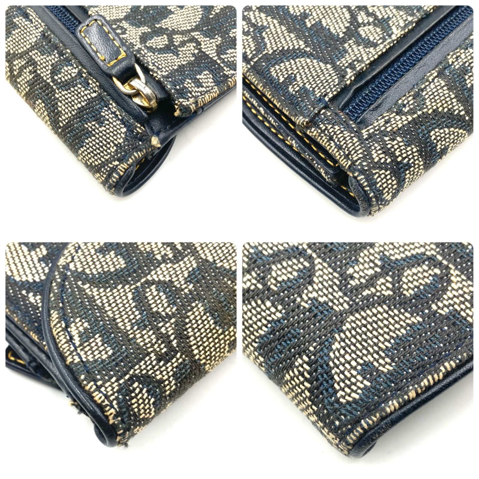 【美品】Dior ディオール サドル 長財布 トロッター Dロゴ ゴールド金具 Christian Dior クリスチャンディオール サドル 長財布 トロッター