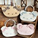 ゆめかわ♡全４カラー　ミルキーベアリボンバッグ　bag52